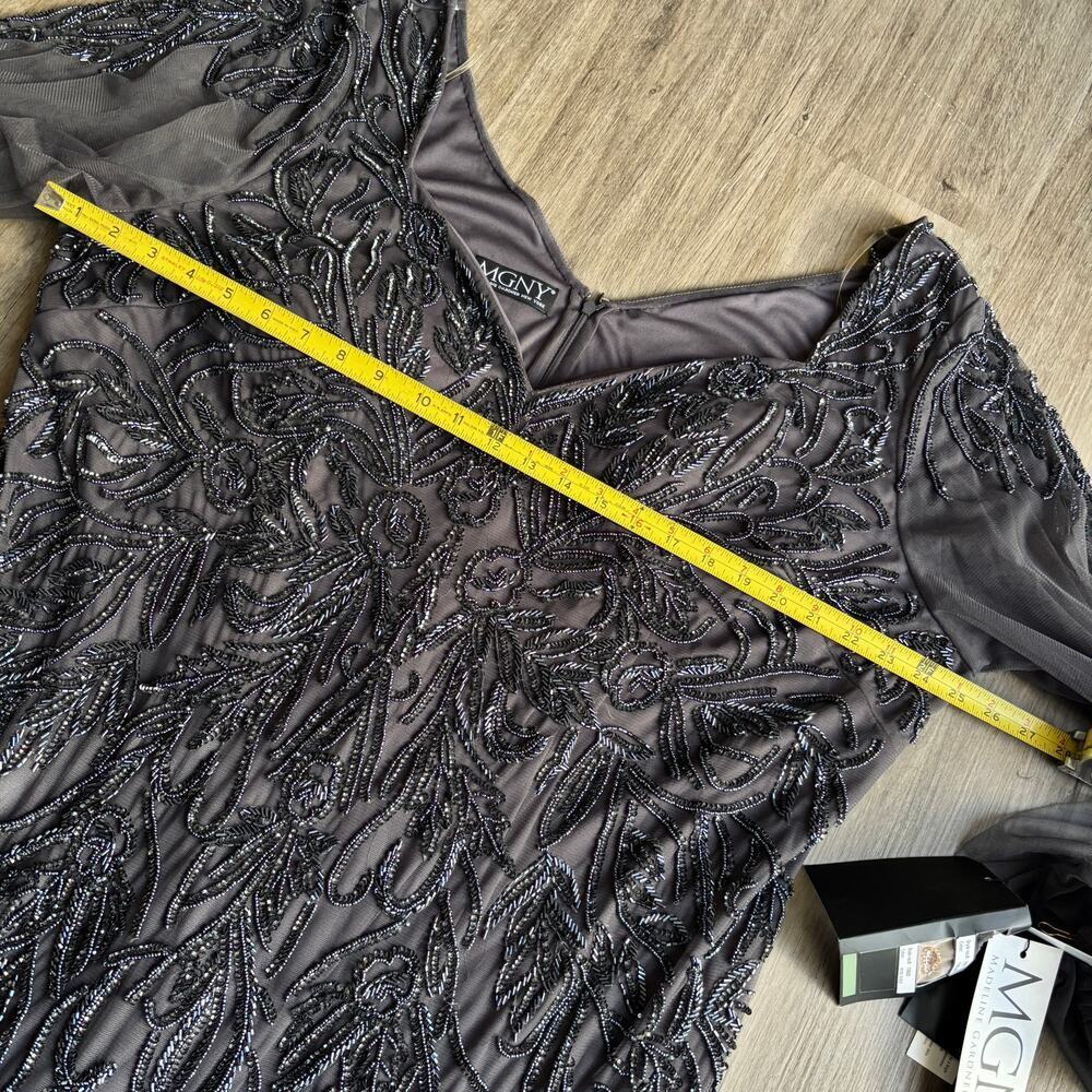 NEW Madaline Gardner Crystal Beaded Gown US24​​ - Picture 6 of 11